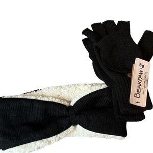 Bear Paw Headband and Glove Set